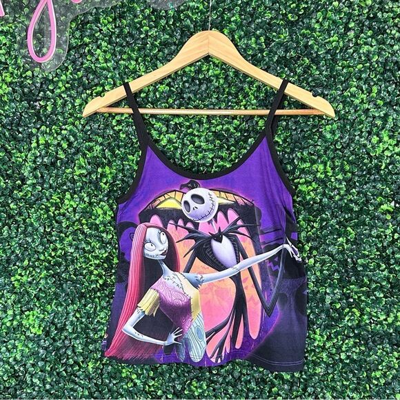 Sally & Jack Nightmare Before Christmas Graphic Tank Sz S - Picture 1 of 4